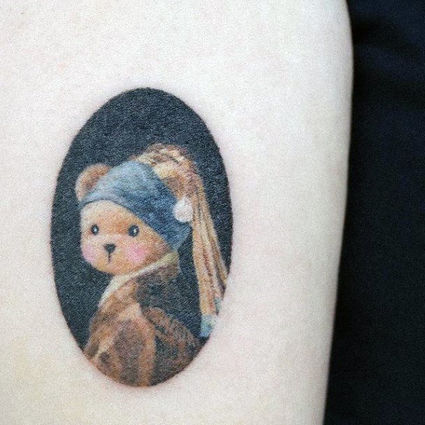 Incredible Teddy Bear Tattoo For Ladies