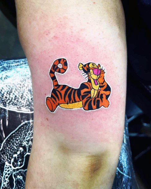 Incredible Tigger Tattoo For Ladies