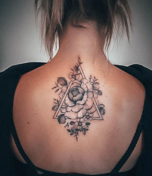 Incredible Triangle Tattoo For Ladies