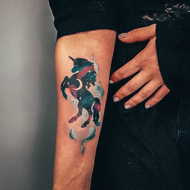 Incredible Unicorn Tattoo For Ladies