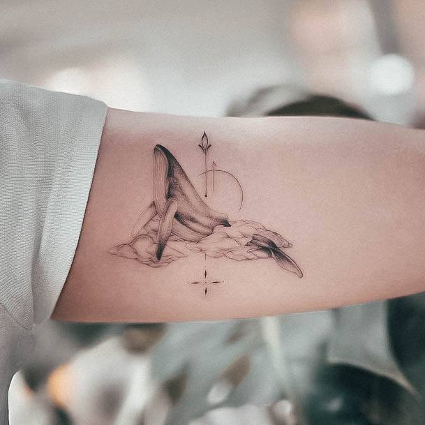 Incredible Whale Tattoo For Ladies