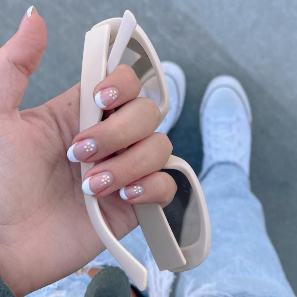 Incredible White French Nail For Ladies