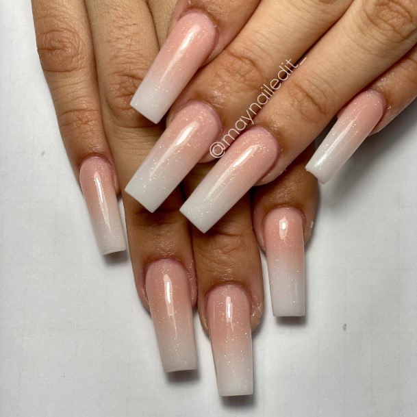 Incredible White Square Nail For Ladies