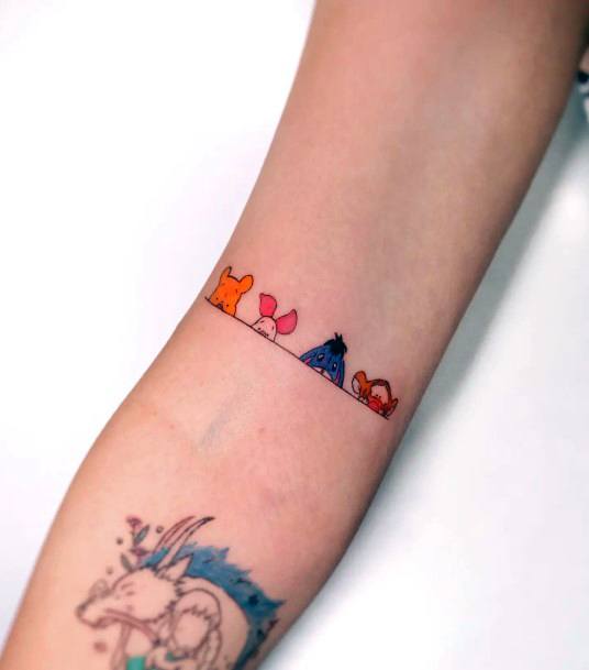 Incredible Winnie The Pooh Tattoo For Ladies