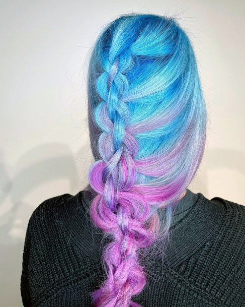 Incturquoiseible Turquoise Hairstyles For Ladies