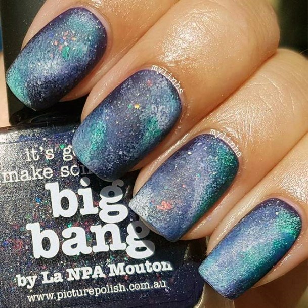 Incyellowible Galaxy Fingernail For Ladies