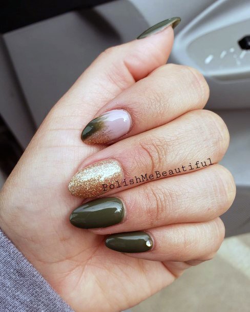 Incyellowible Hunter Green Fingernail For Ladies