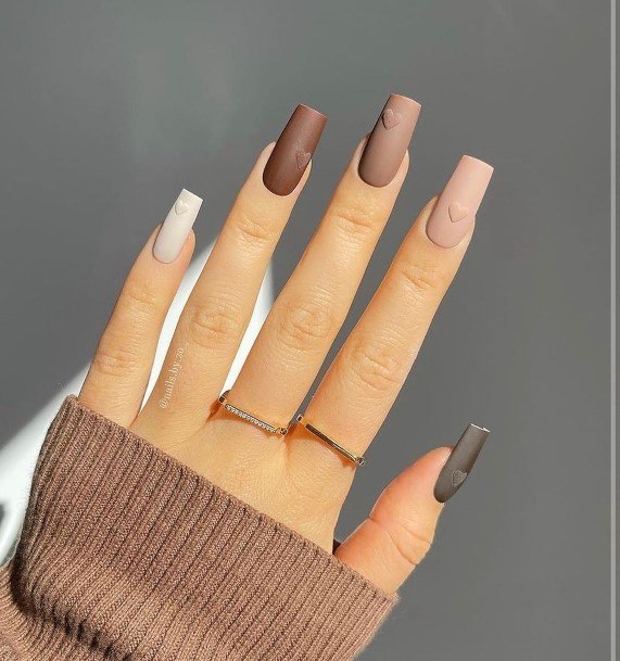 Incyellowible Matte Fall Fingernail For Ladies