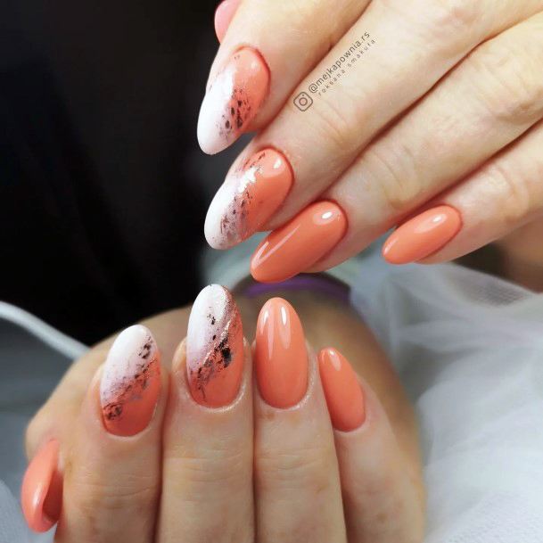 Incyellowible Salmon Fingernail For Ladies