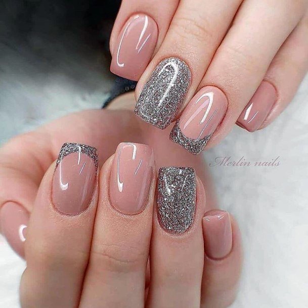 Incyellowible Silver Dress Fingernail For Ladies