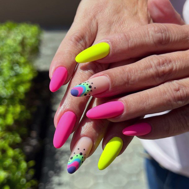 Incyellowible Yellow Summer Fingernail For Ladies