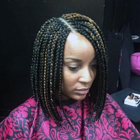 Individual Braids Sweet Bob Braided Hairstyles For Black Women