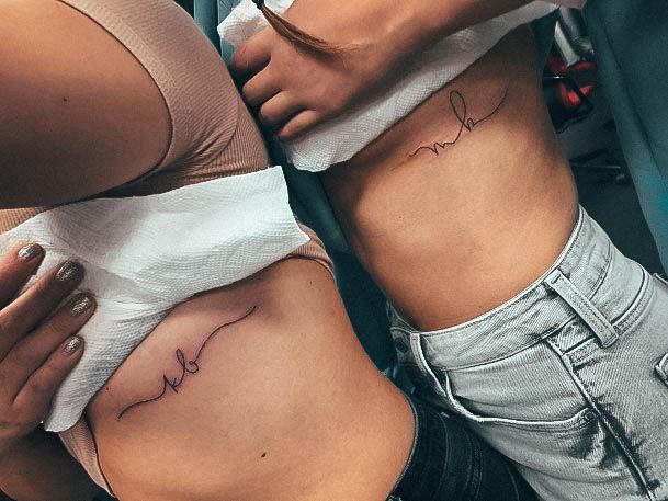 Initials Female Tattoo Designs