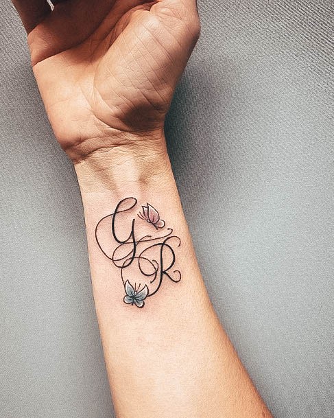 Initials Womens Tattoo Ideas