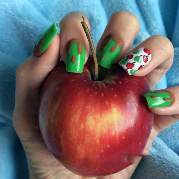 Top 50 Best Apple Nails for Women – Juicy Tart Design Ideas