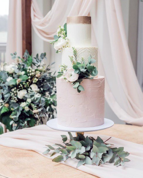 Inspirational Gorgeous Greenery Large Wedding Cake Desert Table Ideas