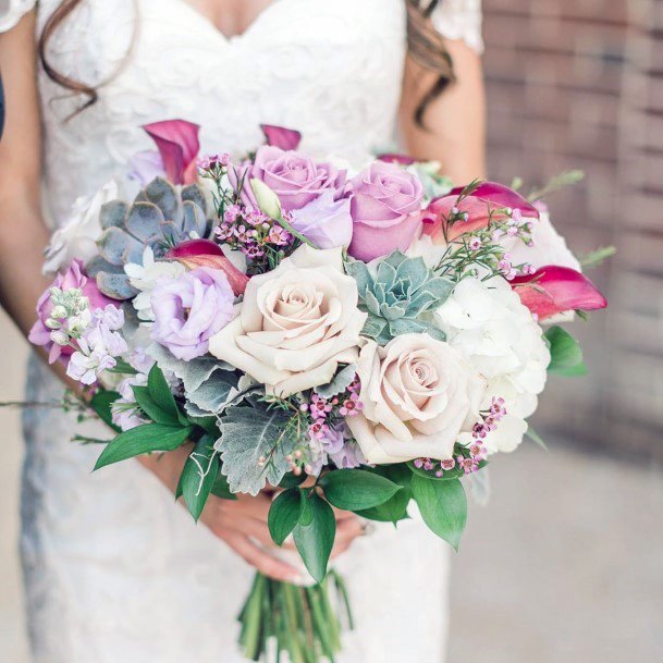 Inspirational Lovely Pink Lush White Rose Bouquet Wedding Ideas For Bride