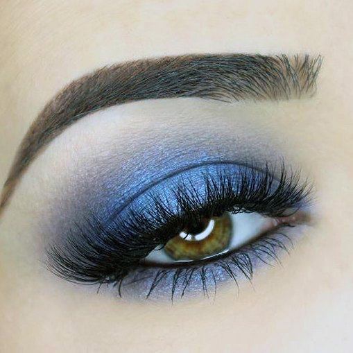 Intense Blue Grey Eyeshadow Women