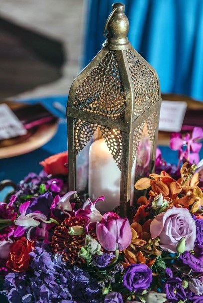 Intricate Carved Lantern Wedding Decor