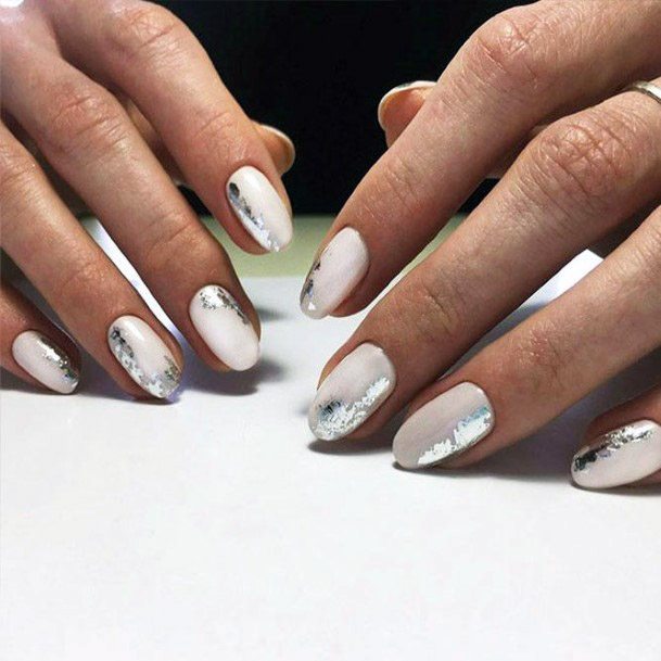 Iridescent Chrome Nails Women