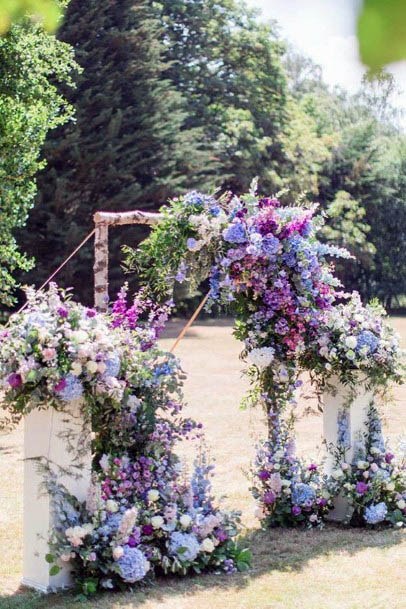Iris Purple Bunch Wedding Flowers
