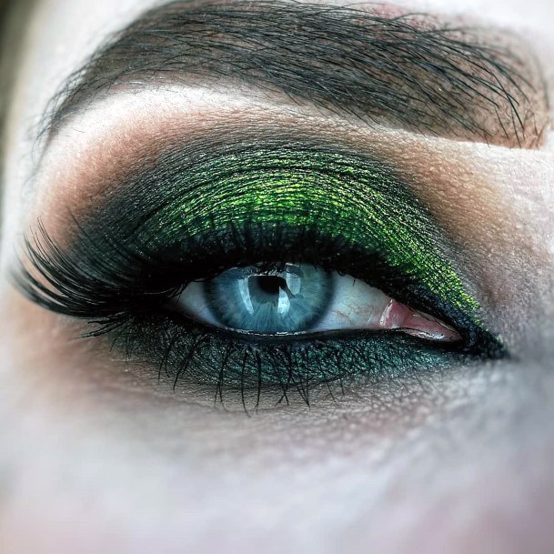 Jade Green And Brown Eyeshadow Ideas Girls