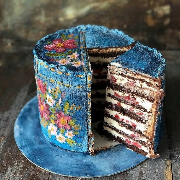 Jean Blue Chocolate Wedding Cake