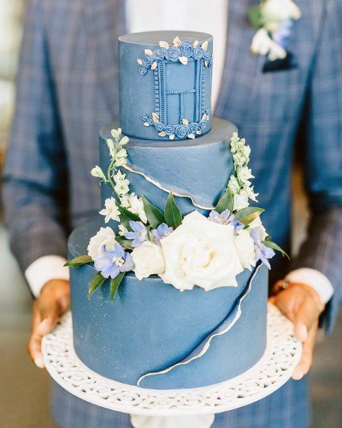 Jean Blue Wedding Cake