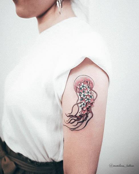 Jellyfish Tattoo For Ladies