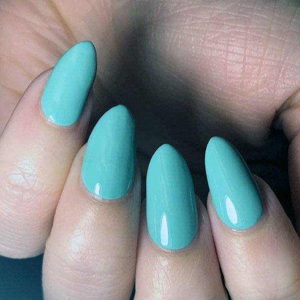 Juicy Mint Green Nails Women