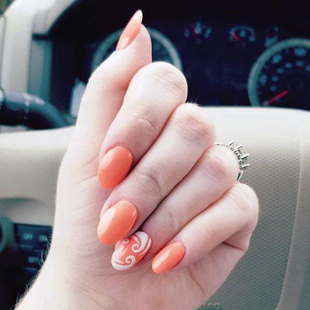 Juicy Orange Sugar Nails For Women