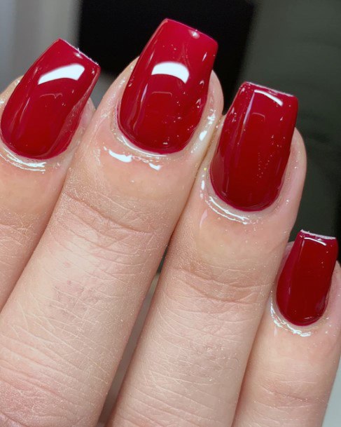 Juicy Red November Nails