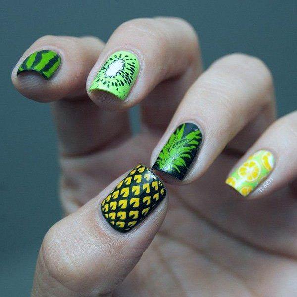 Juicy Tropical Nails Women