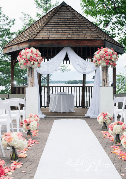 June Wedding Flowers Decor Platform