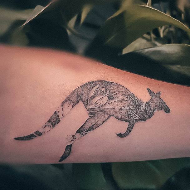 Kangaroo Tattoo Design Inspiration For Women