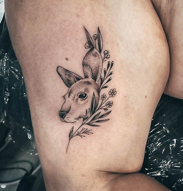 Kangaroo Womens Tattoos