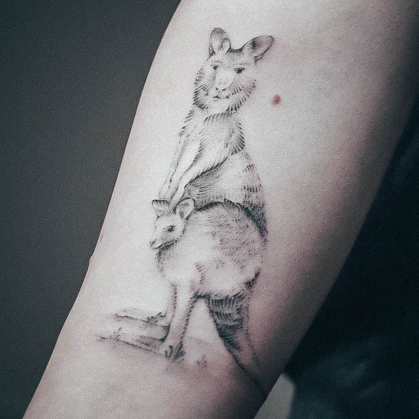 Kangarooic Womens Kangaroo Tattoo Designs