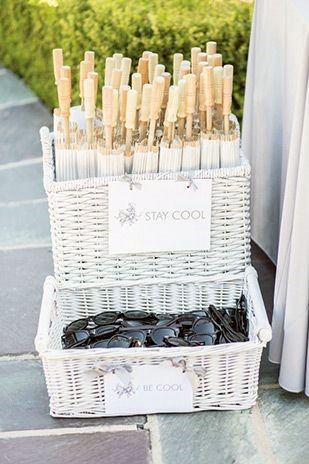 Keep Cool Shaded Umbrella For Outdoor Wedding Guest Gifts