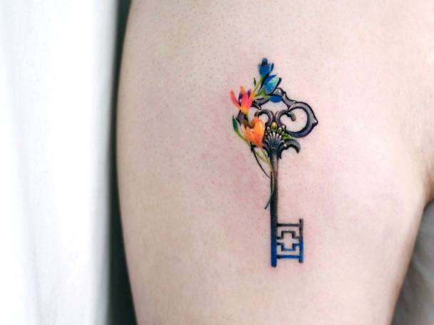 Key Tattoo For Ladies