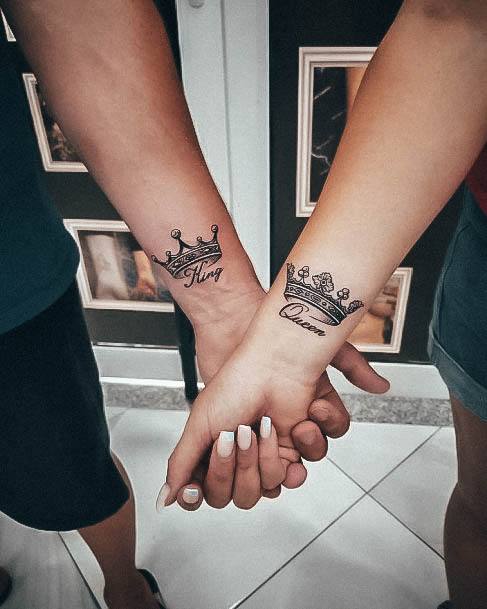 King And Queen Tattoo Design Inspiration For Women