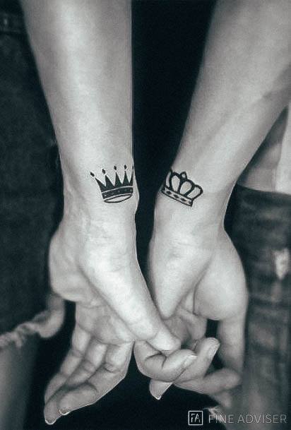 King And Queen Tattoos For Girls