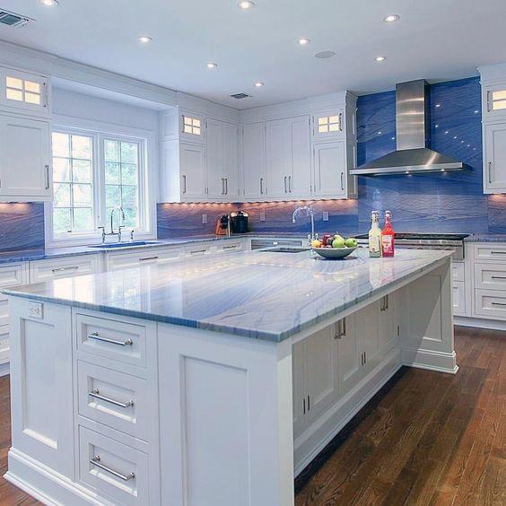 Kitchen Countertop Ideas Unique Blue Granite Design