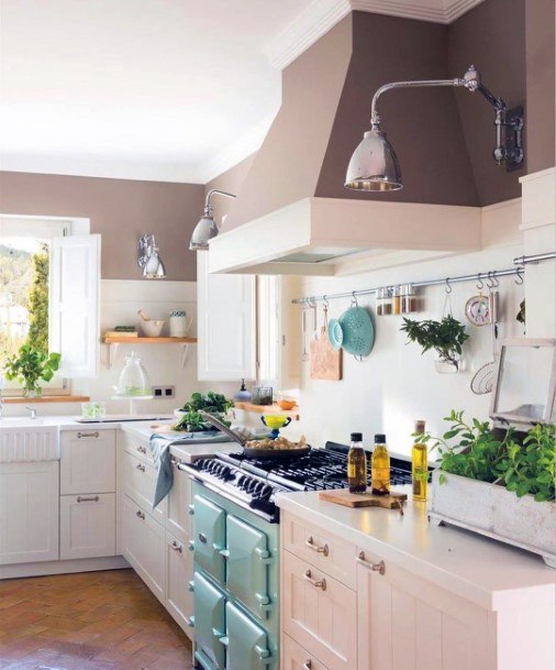 Kitchen Ideas Green Accent