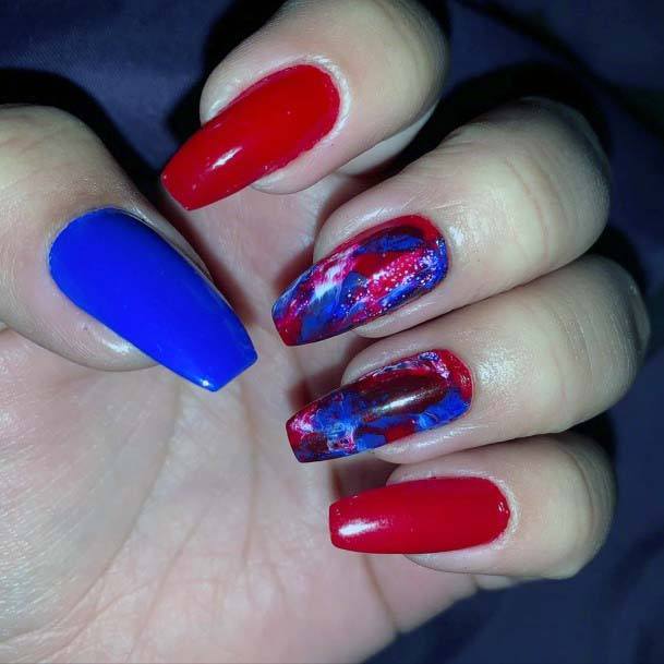 Kitschy 4th Of July Nails