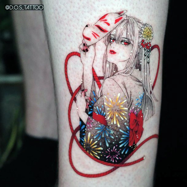 Kitsune Tattoo Design Inspiration For Women