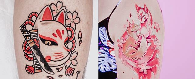 Fox by Krimson Diary Sakura Tattoo Amsterdam  rtattoos