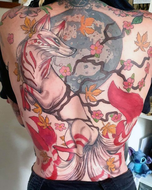 Kitsune Womens Tattoo Designs