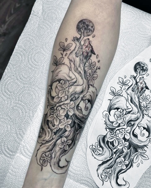 Kitsune Womens Tattoo Ideas