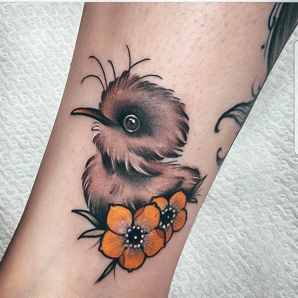 Kiwi Bird Tattoo For Ladies