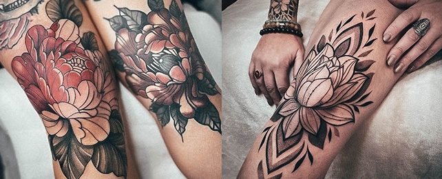 Top 100 Best Knee Tattoos For Women - Cap Design Ideas